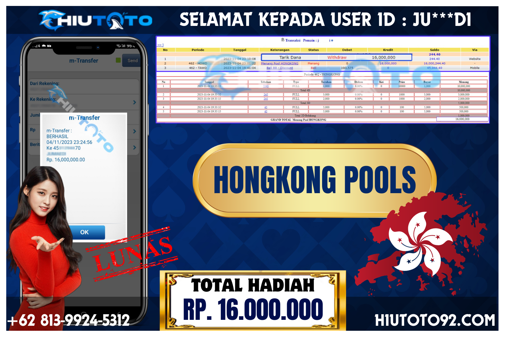 HIUTOTO – Jackpot Starlight Princess Rp 16.000.000